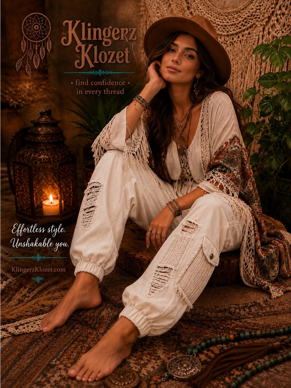 Cream Distressed Cargo Pants by POL hoodie and photo also listed in my closet